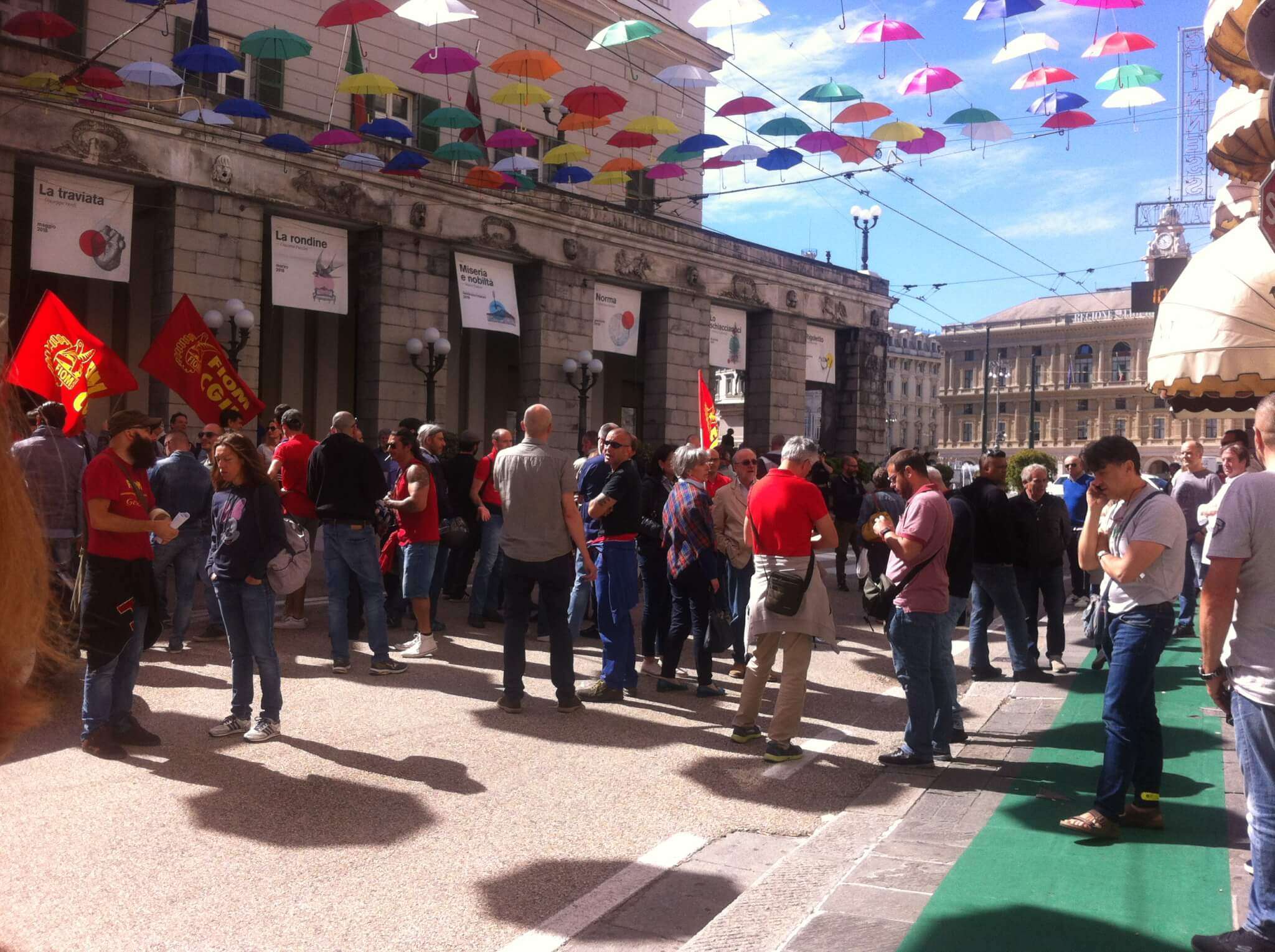 fiom protesta