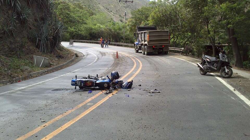 moto incidente