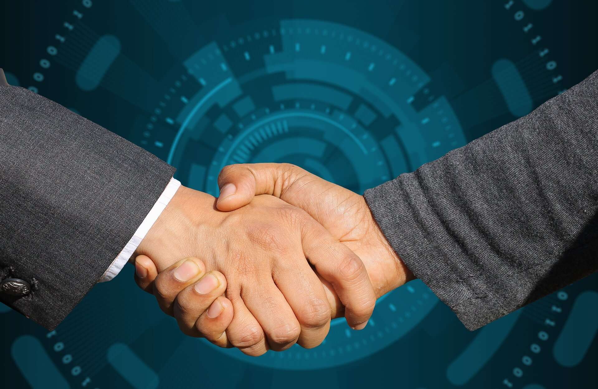 lavoro accordo business stretta di mano