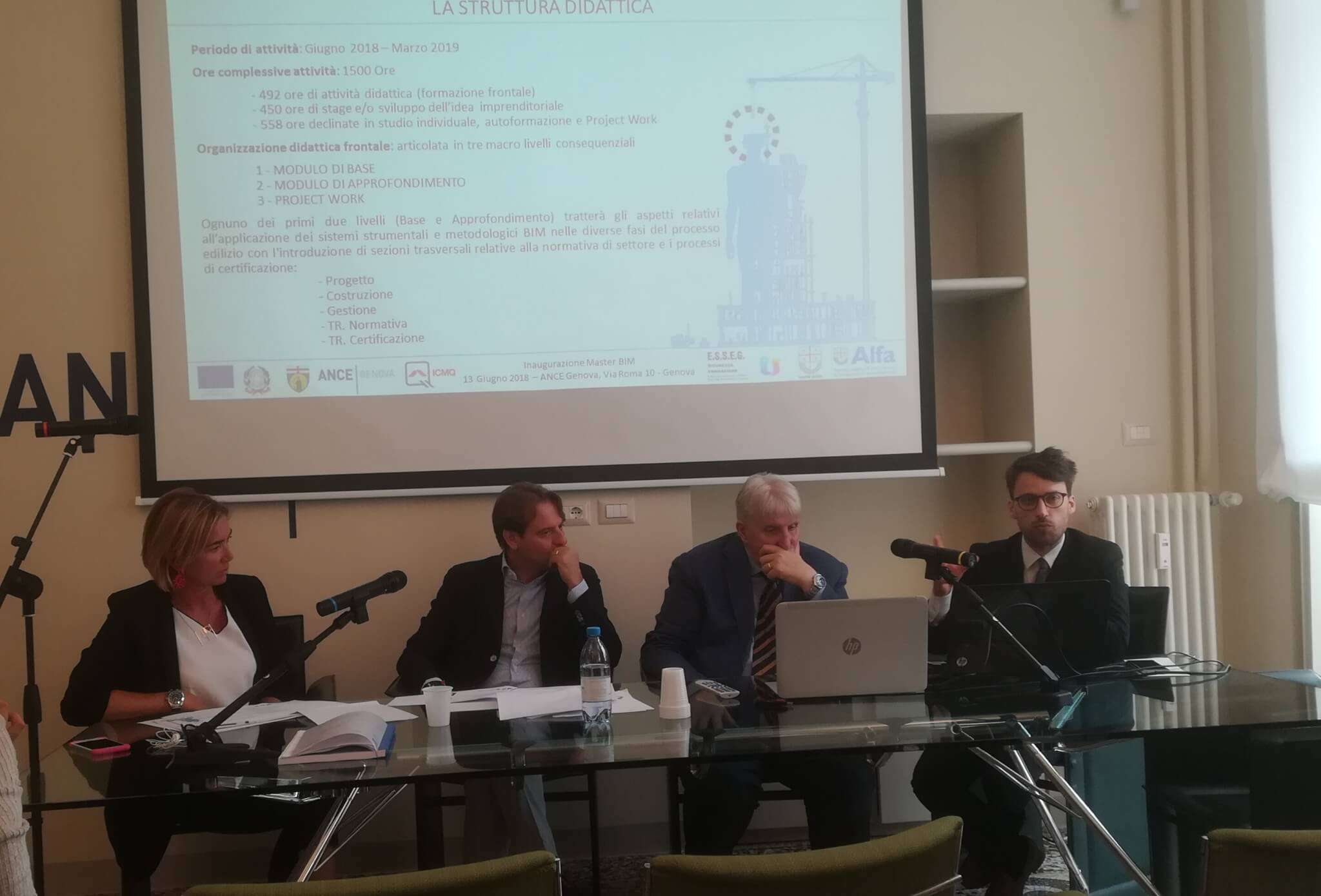 bim presentazione Sarah Zotti, Marco Scajola, Enrico Dessori, Marco Vassale