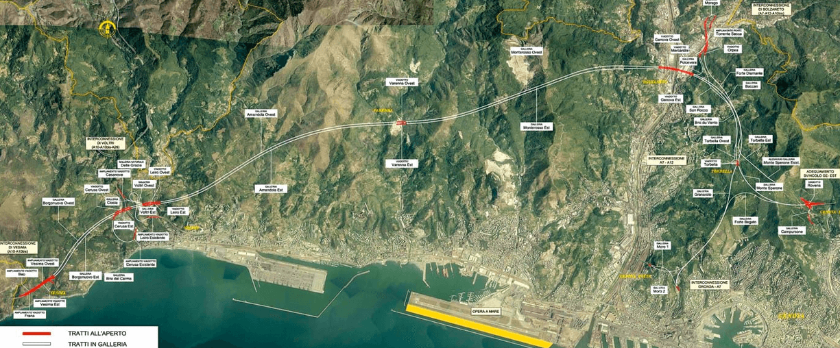 mappa gronda di genova