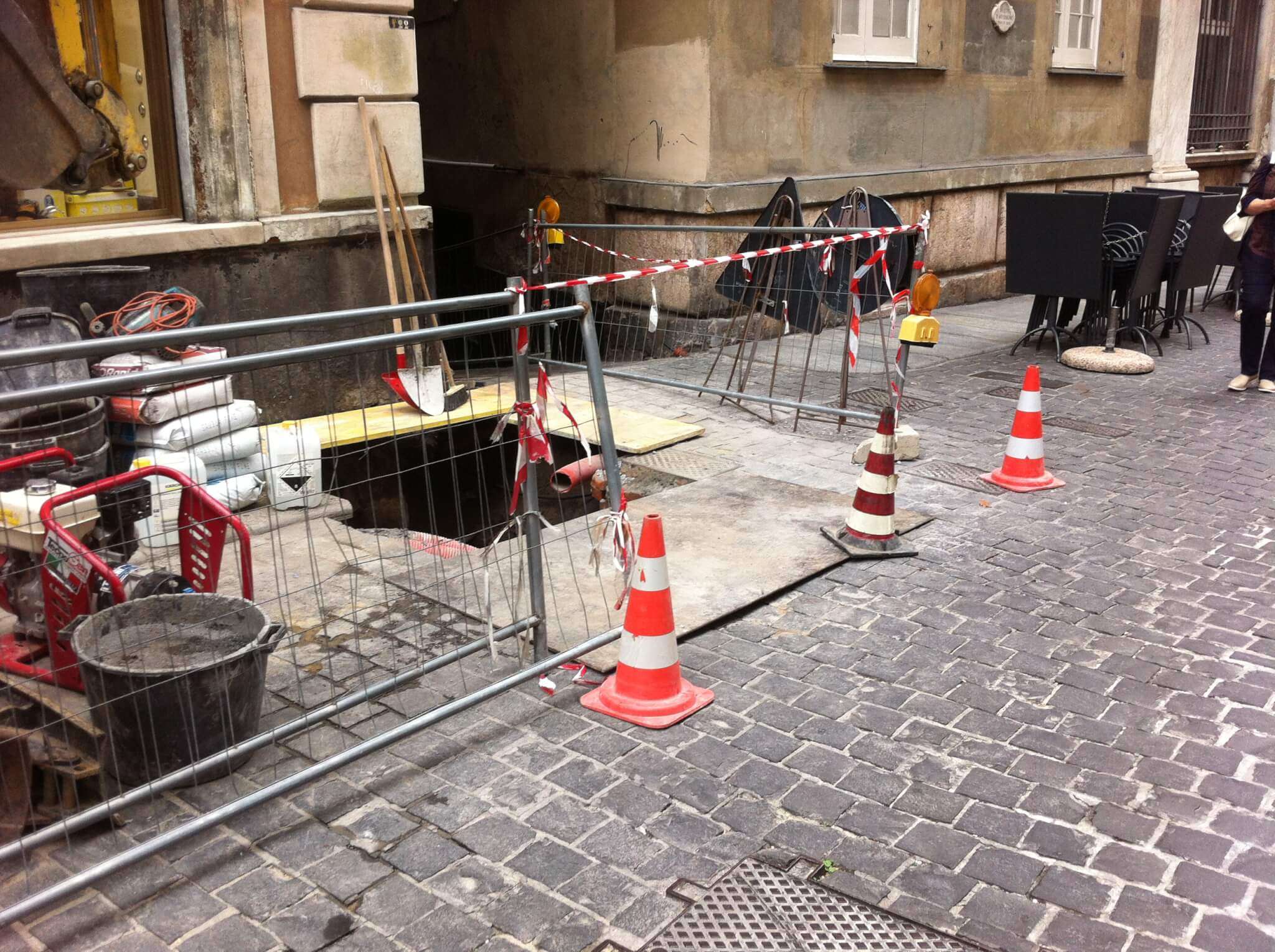 lavori edilizia strada