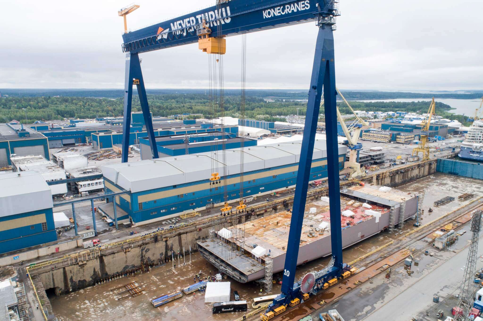 Il cantiere navale Meyer a Turku