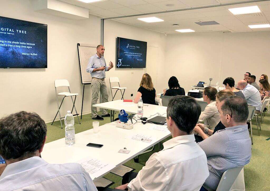 Un momento della presentazione di PATIENT VOICE in DIGITAL TREE