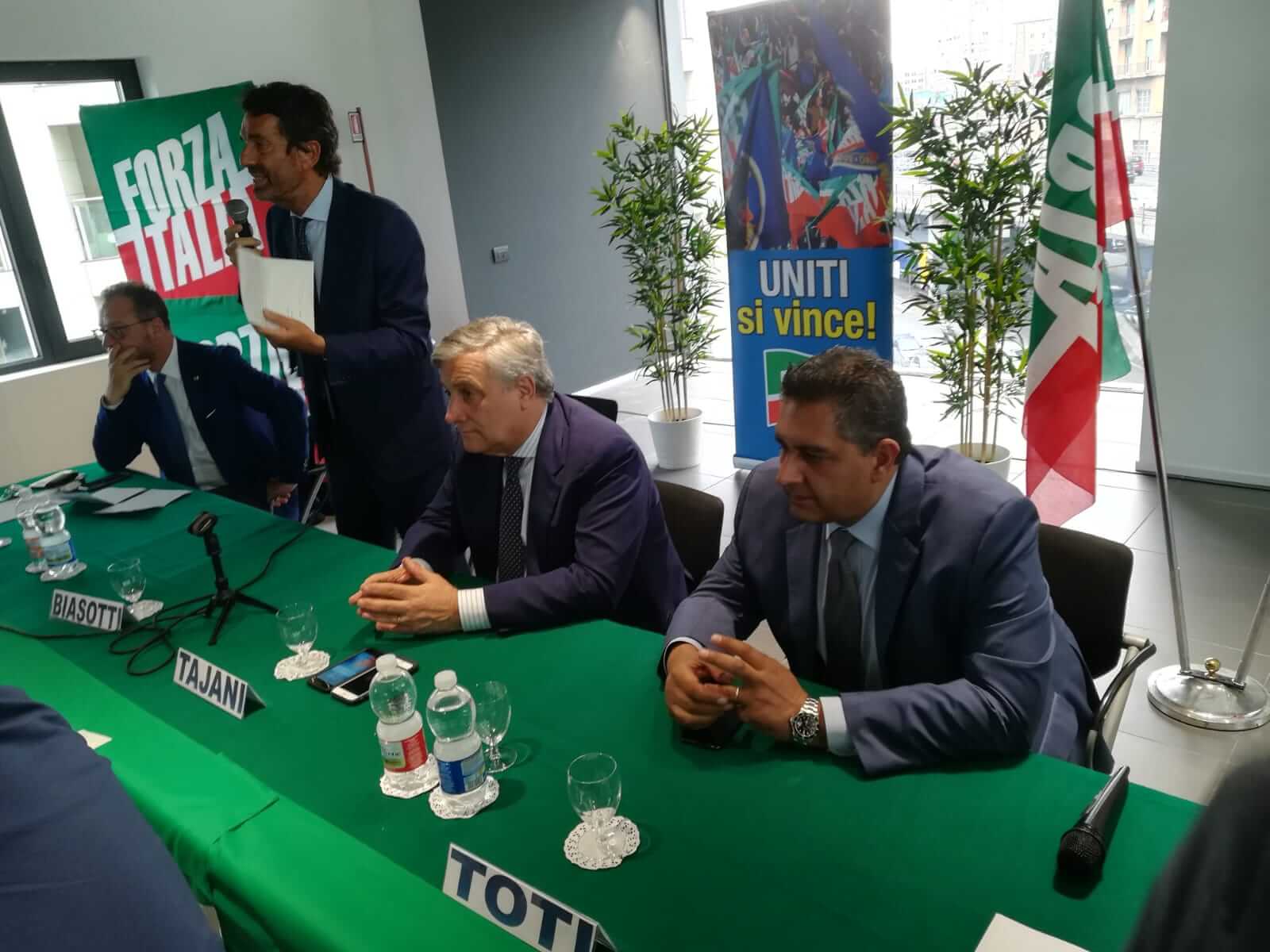 Biasotti, Tajani, Toti