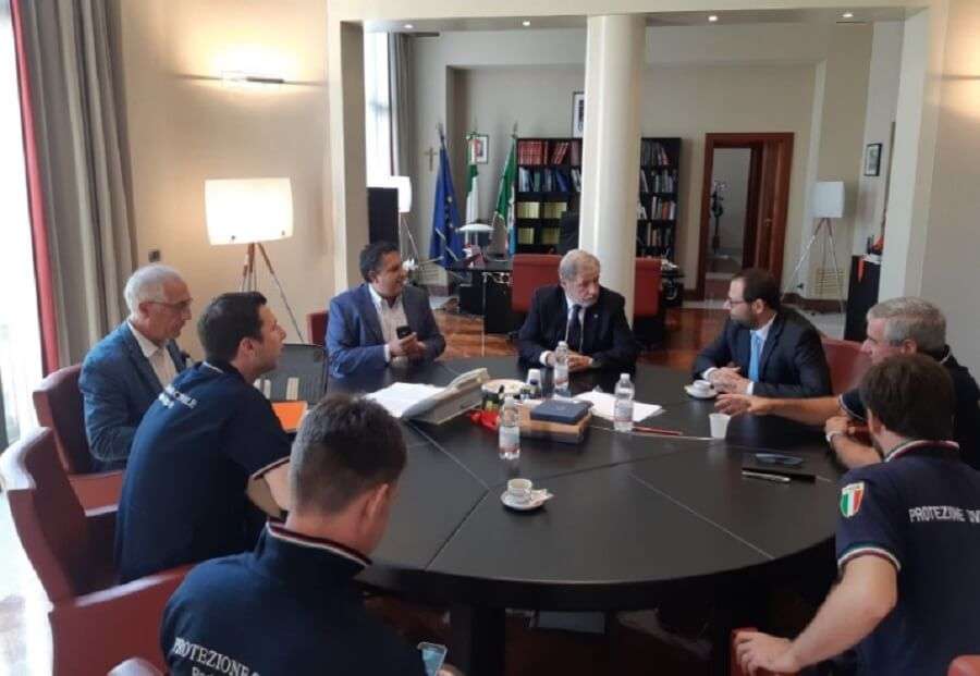 Borrelli Toti Bussi riunione ponte Morandi