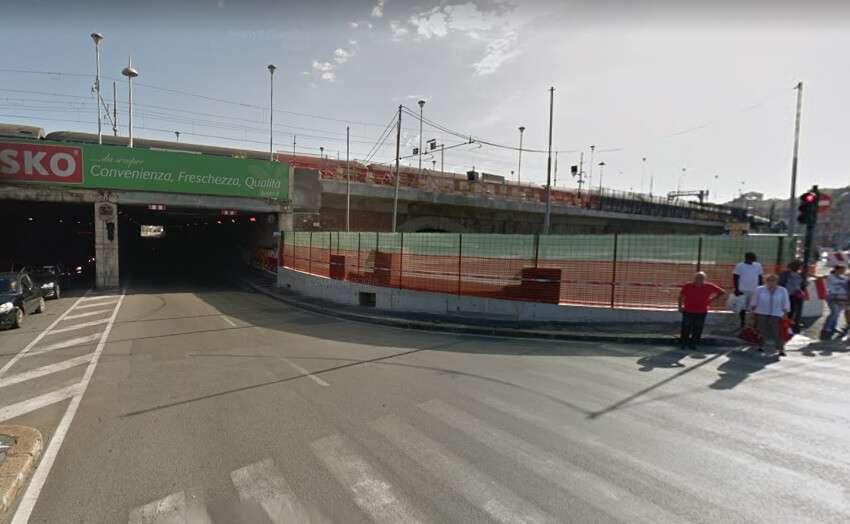 via canevari tunnel genova brignole
