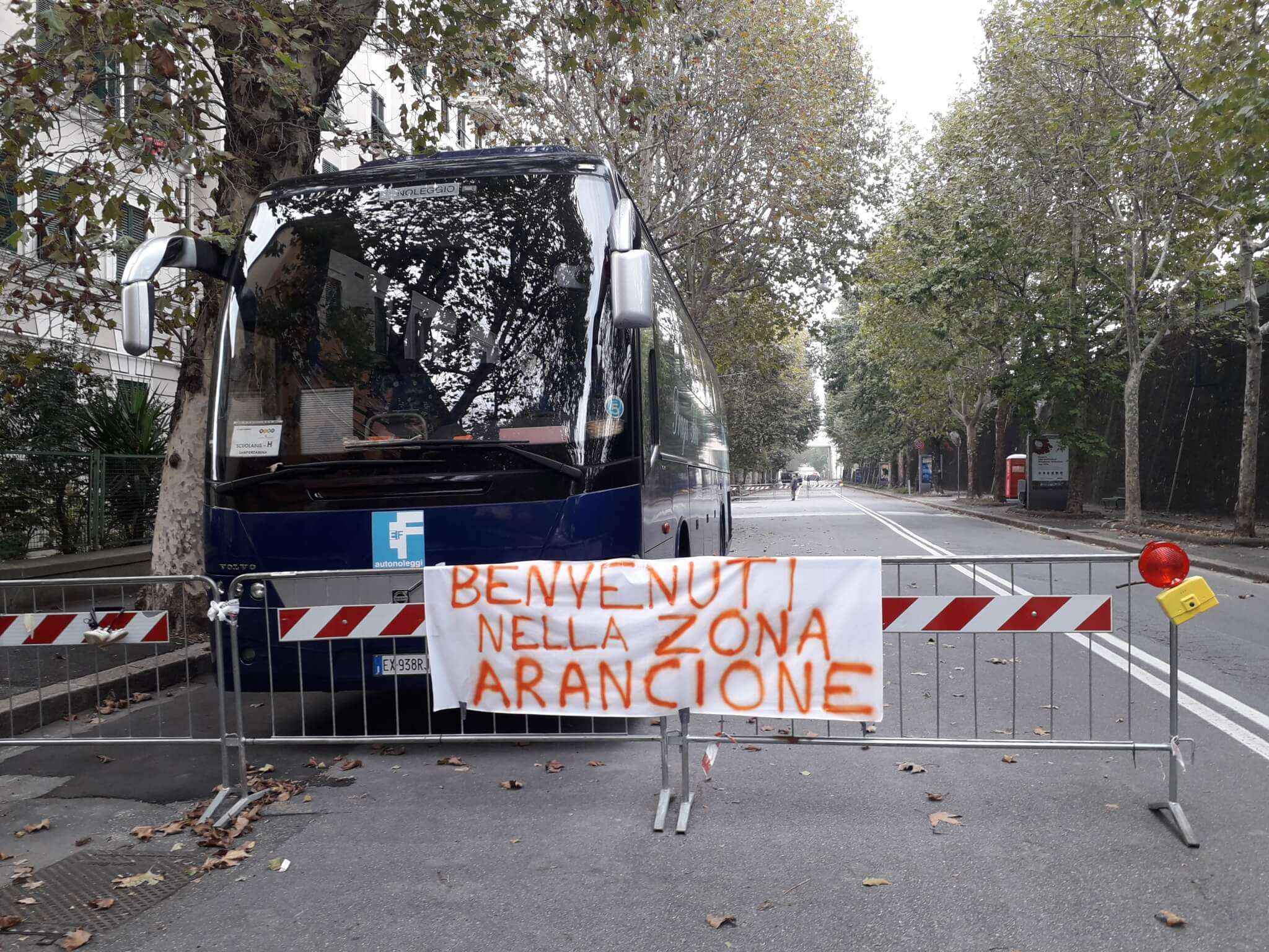 ponte morandi, zona arancione via fillak