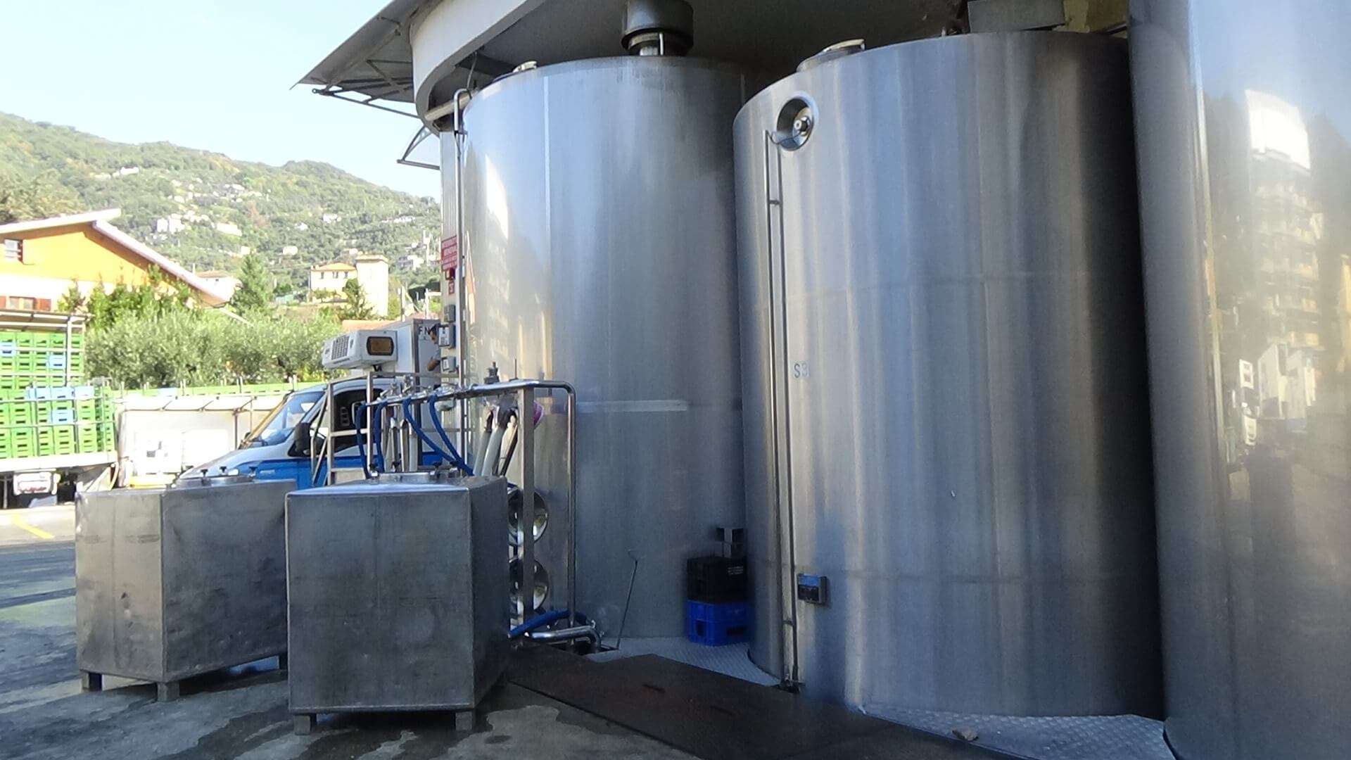 Latte Tigullio – stabilimento Centro Latte Rapallo – cisterne