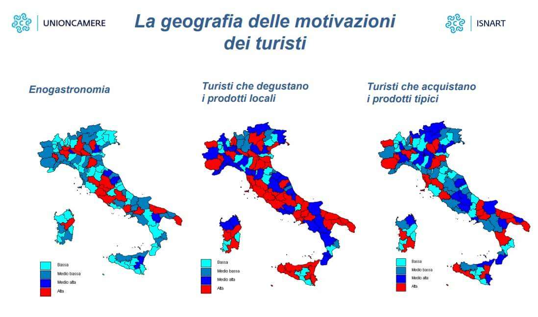 La geografia delle motivazioni dei turisti