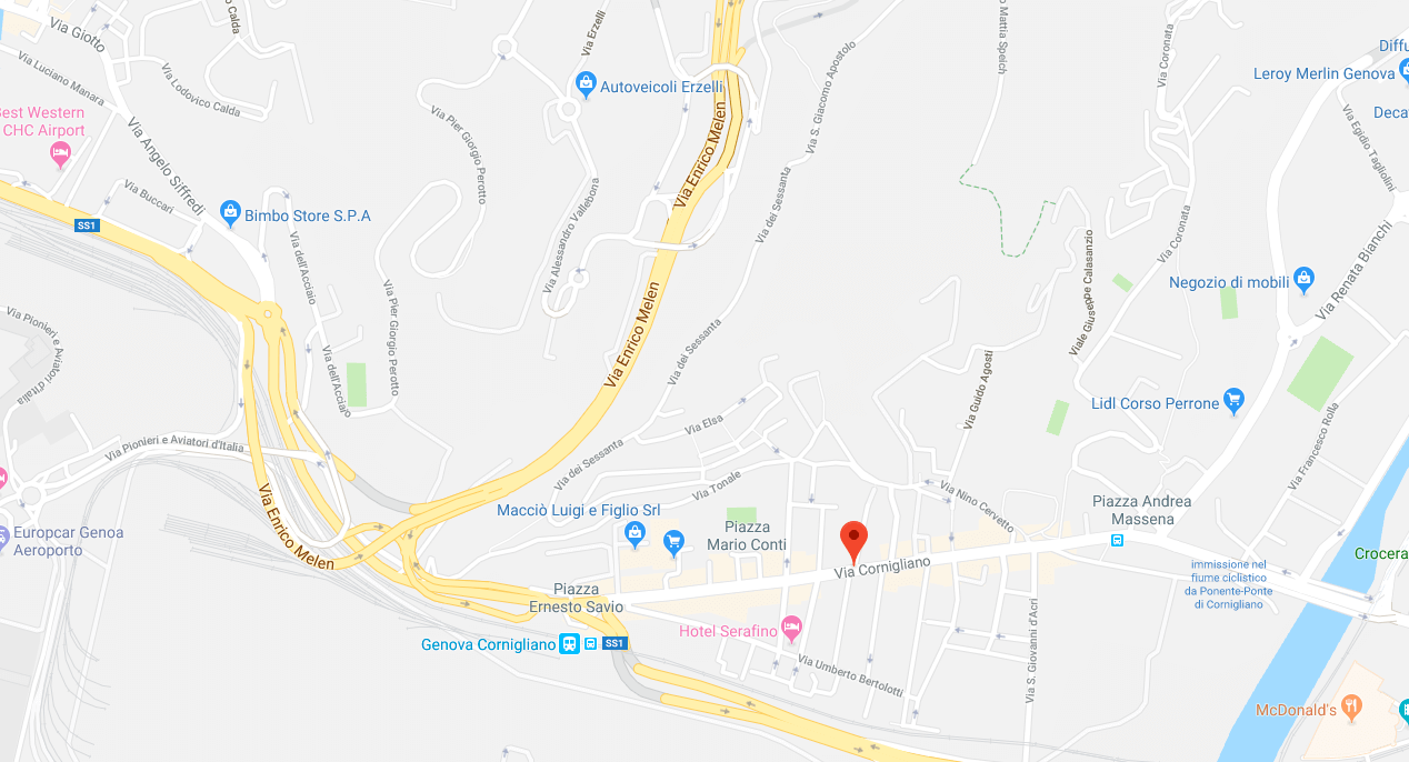 mappa cornigliano