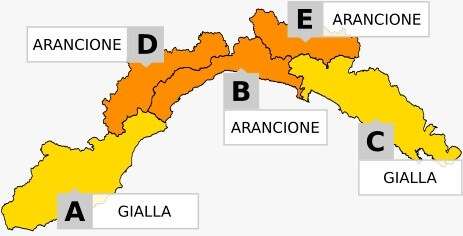 allerta arancio-gialla
