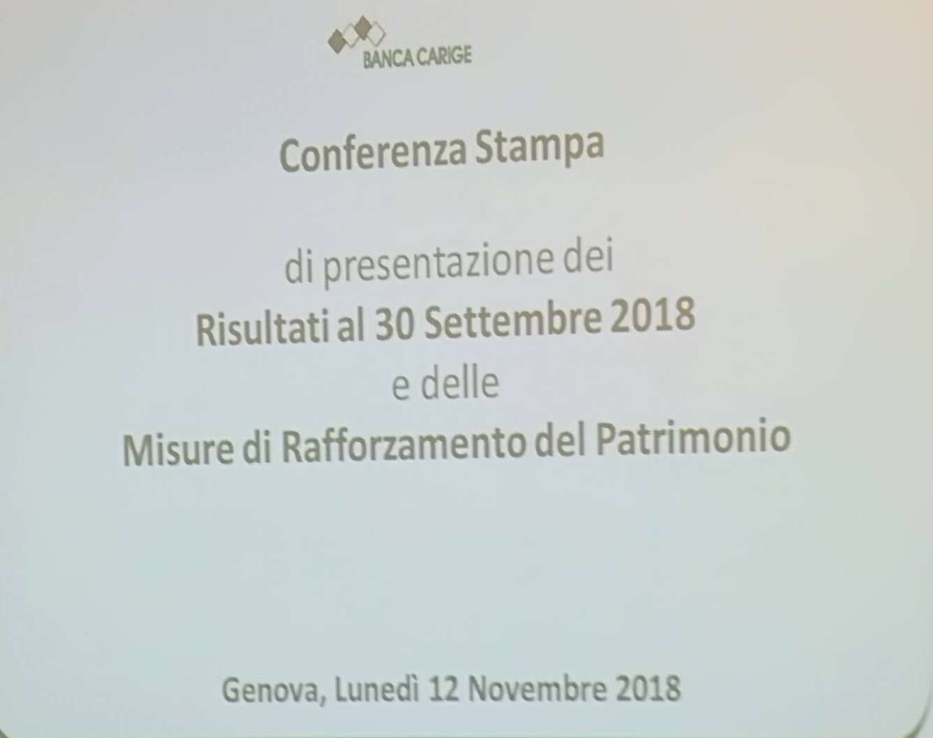 carige conferenza stampa