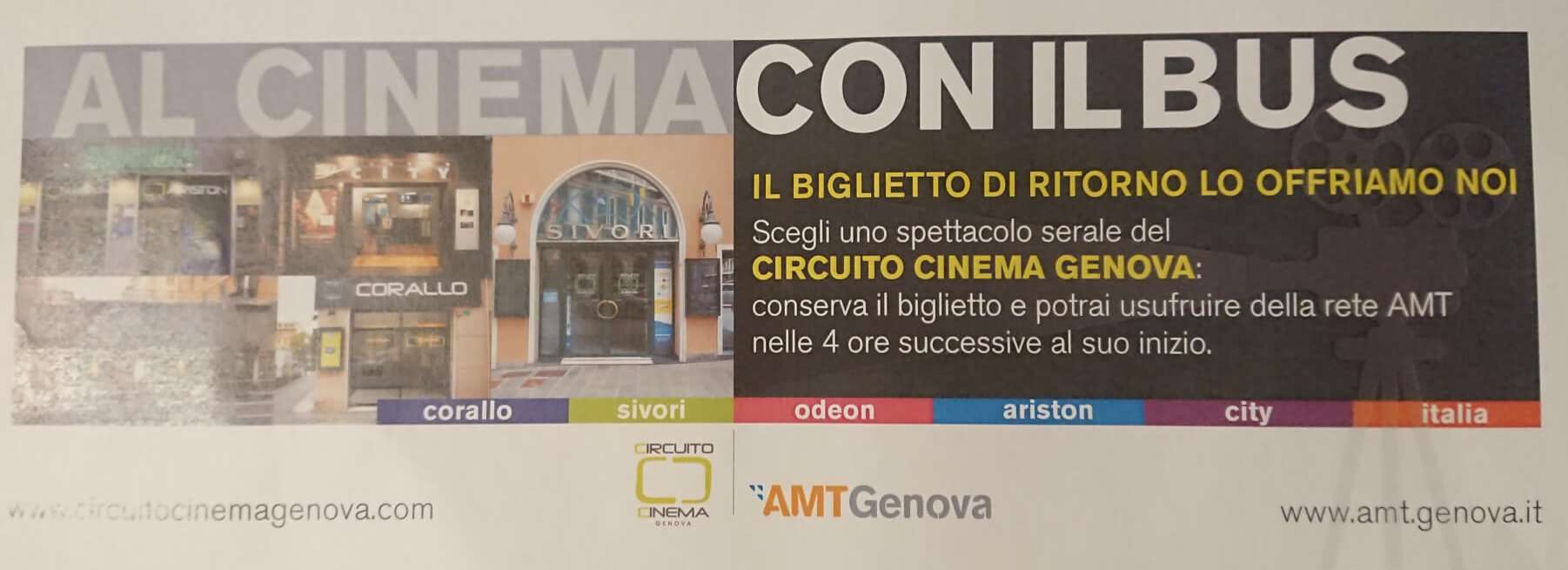 a cinema  con bus