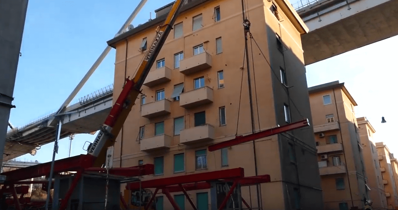 via Porro ponte morandi lavori