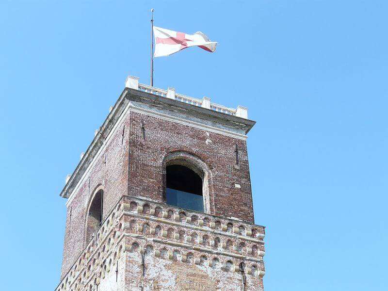 bandiera di genova, torre grimaldina