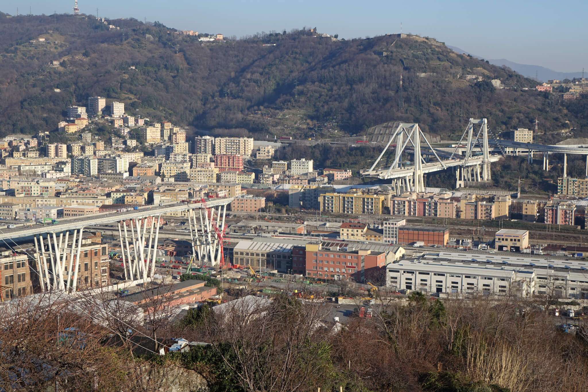 ponte morandi, lavori
