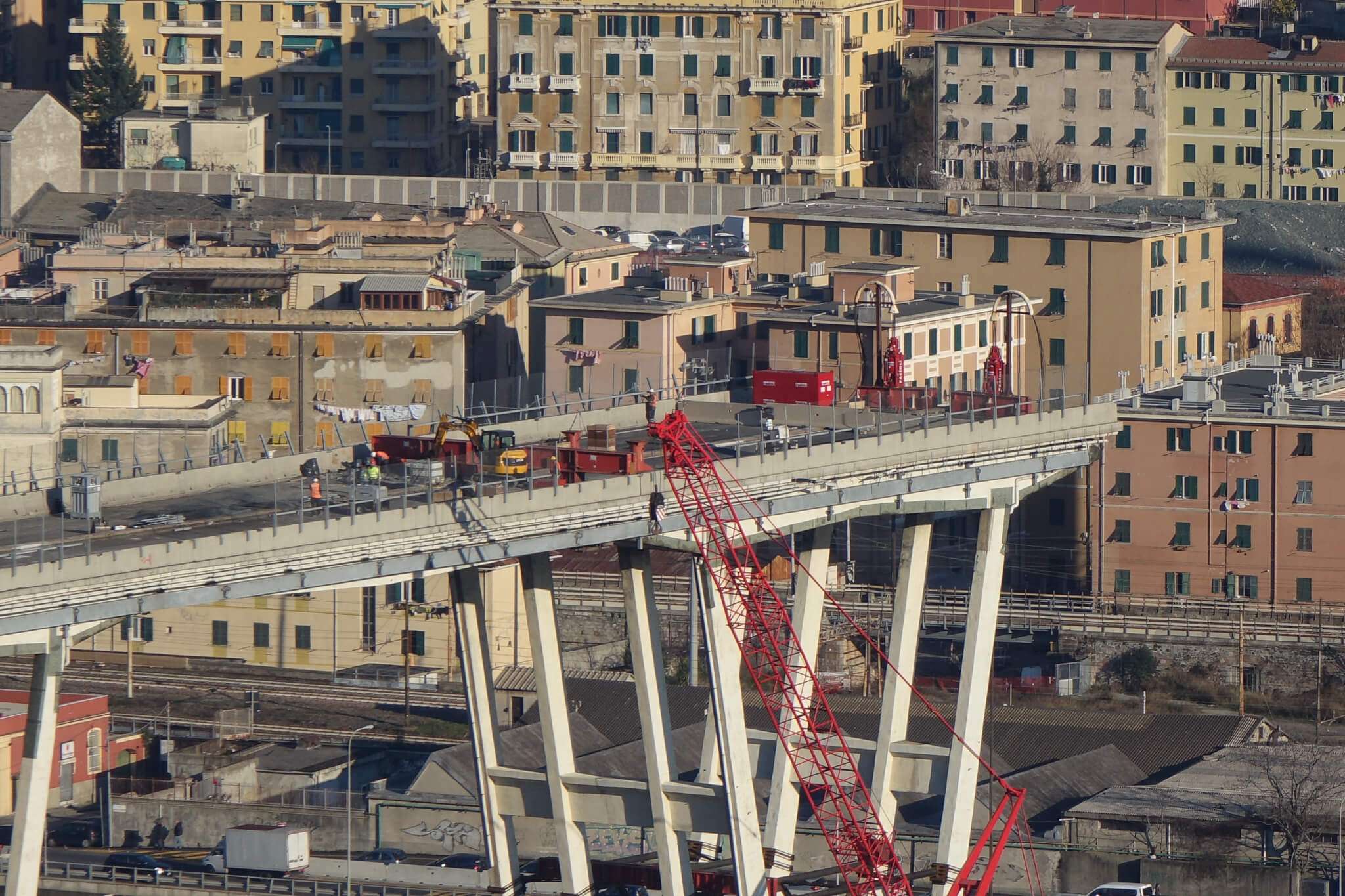 ponte morandi, lavori