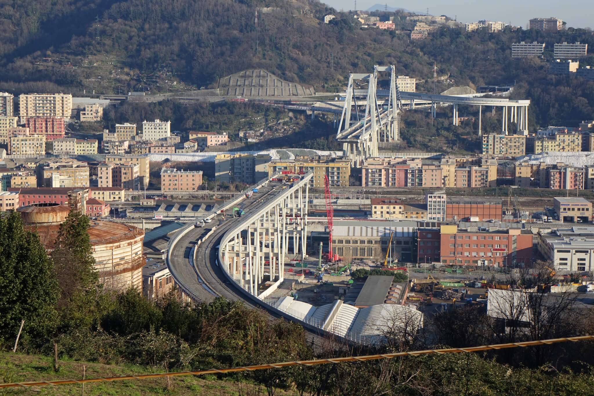 ponte morandi, lavori