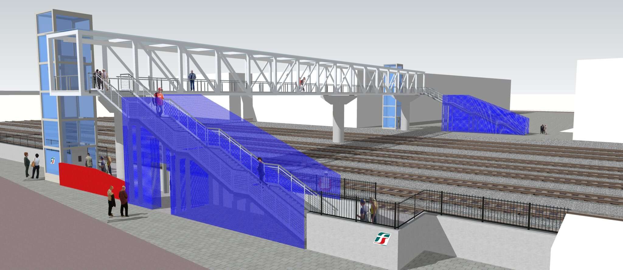 Rendering Passerella Sestri Ponente