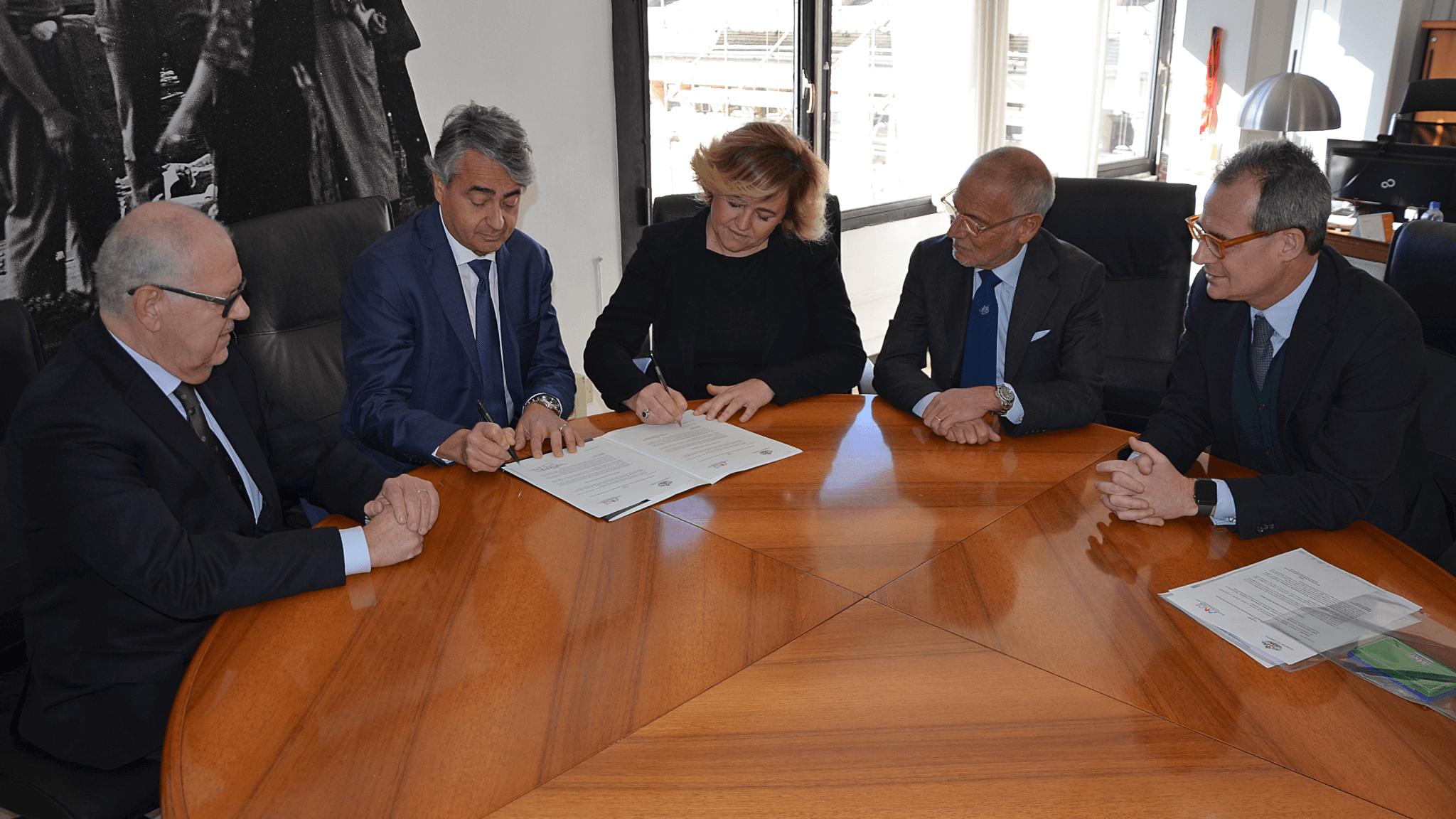 La firma dell’intesa con Andi