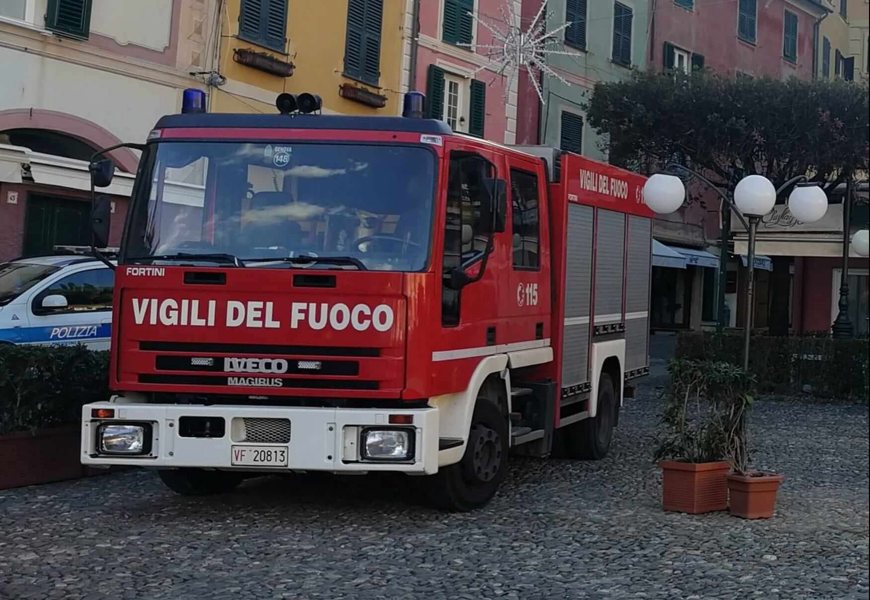 vigili del fuoco a portofino