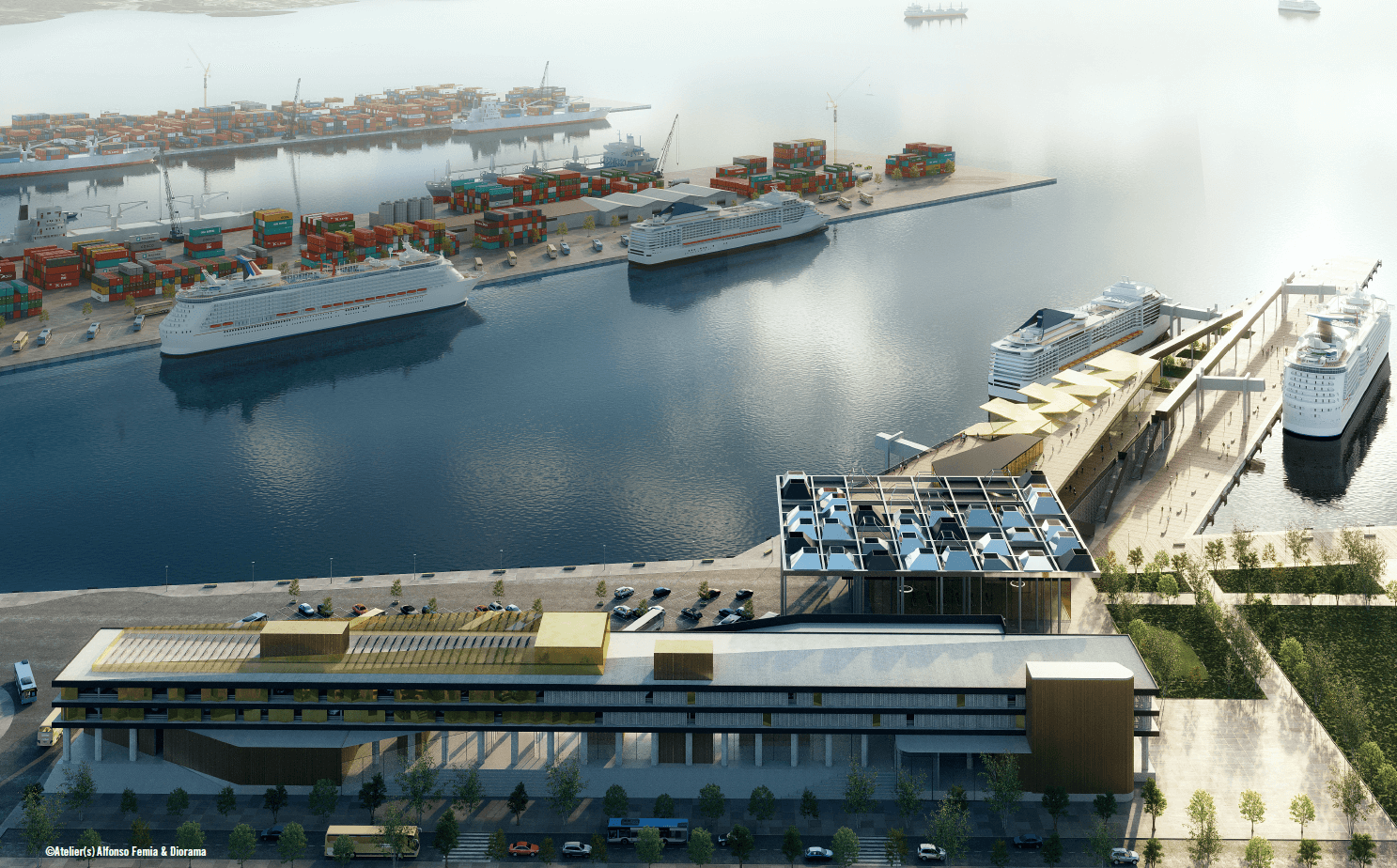 render nuovo terminal crociere la Spezia