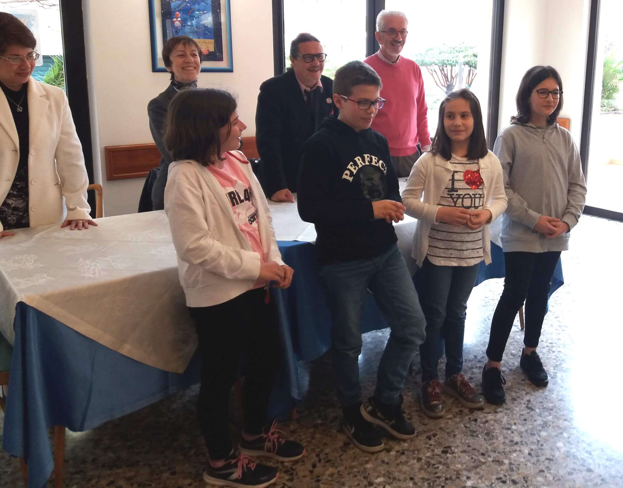 Un momento della premiazione