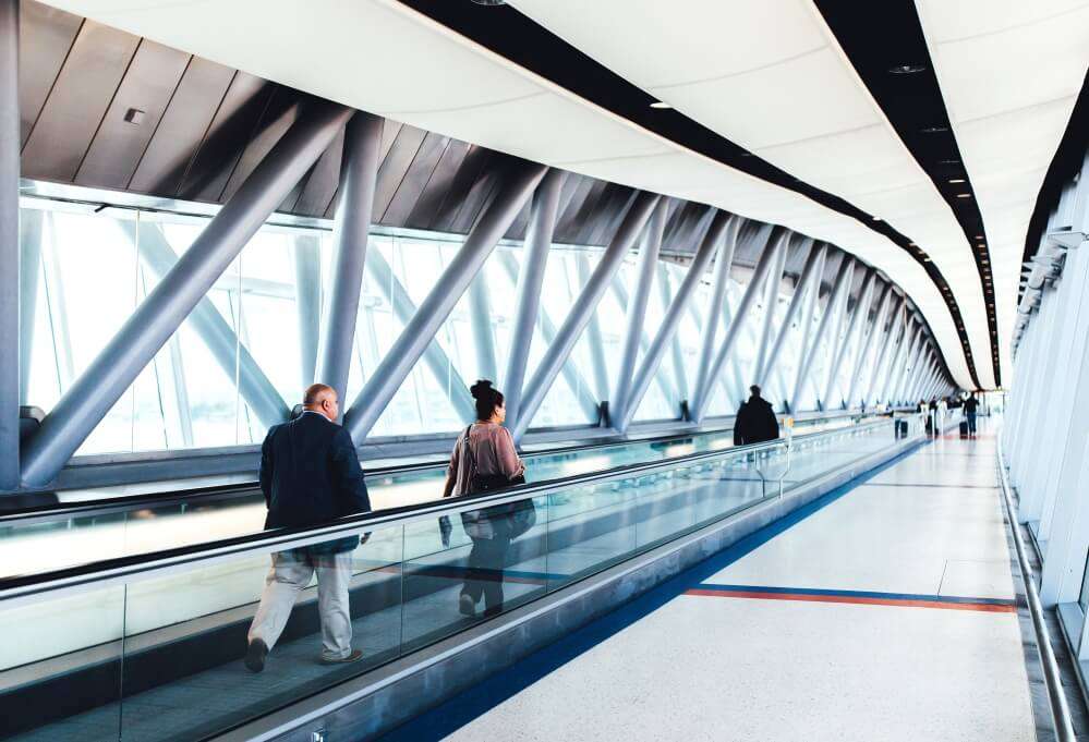 walking, airport, travel, waiting