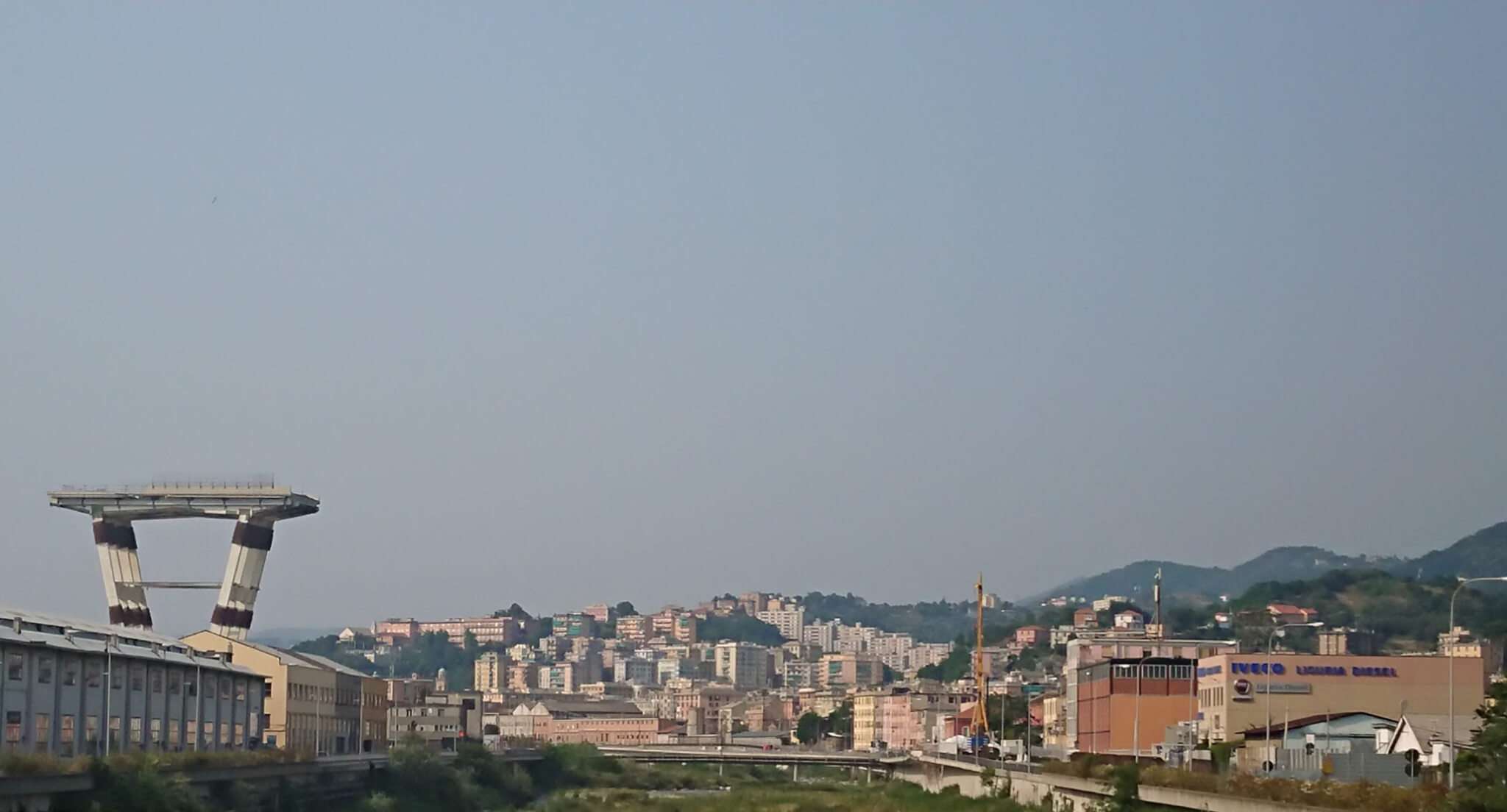 ponte morandi dopo demolizione