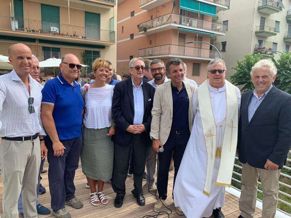 Inaugurazione passerella via Milano-via Torino