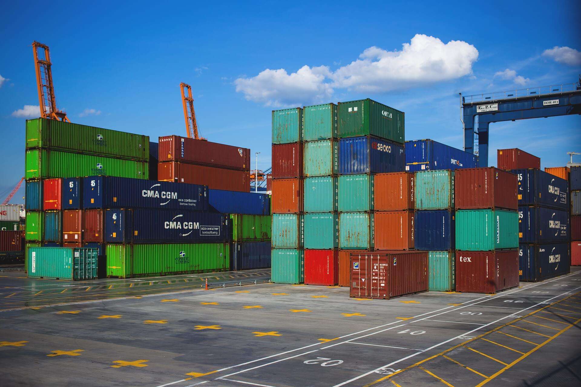 business export container commercio estero