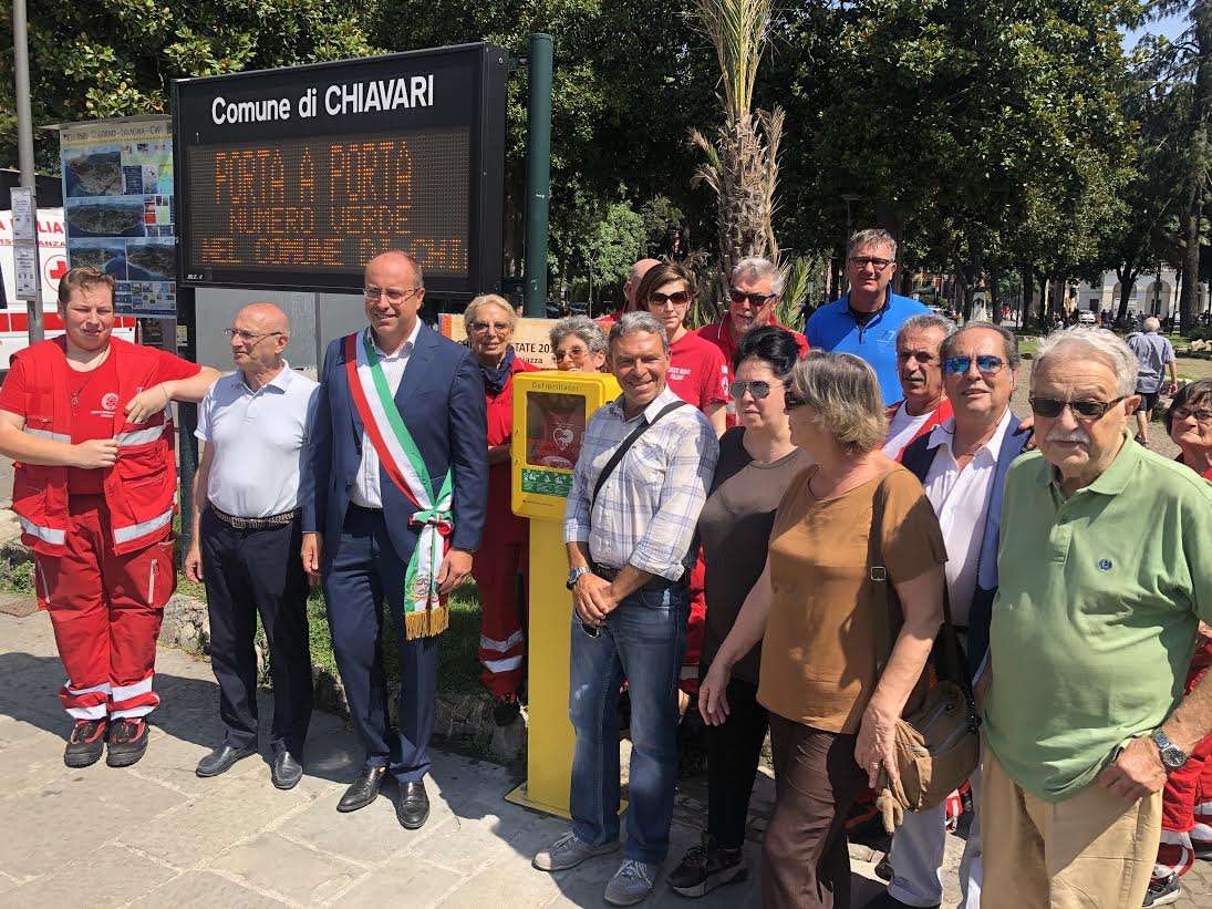chiavari inaugurazione defibrillatore