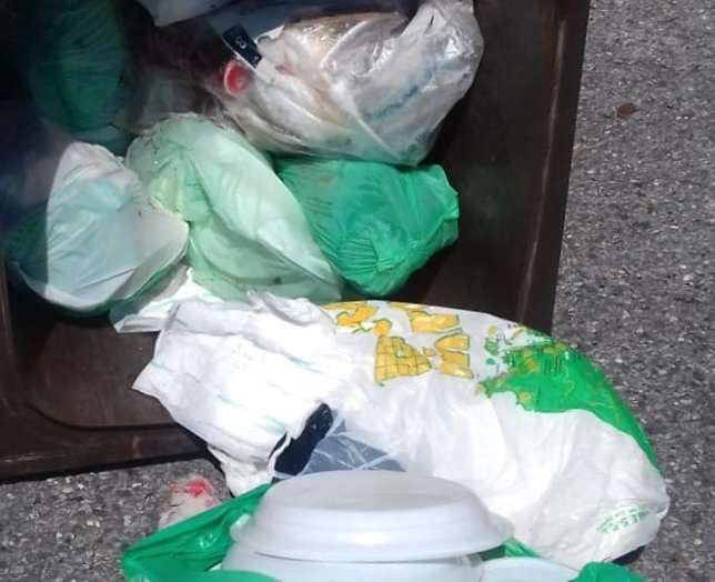 Nel bidone umido si trova plastica e altro
