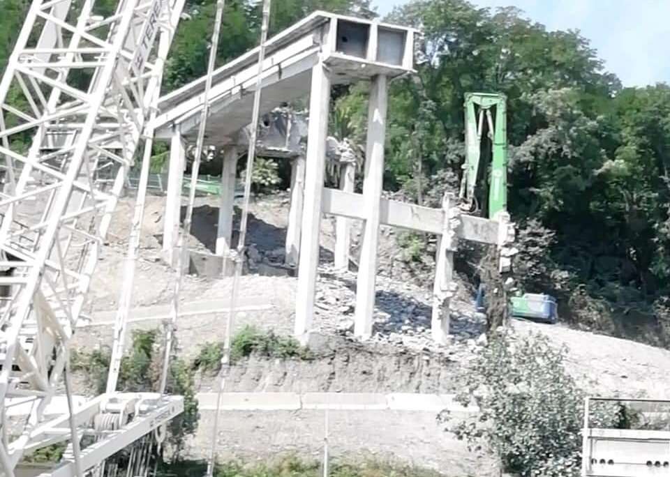 ponte morandi demolizione pila 2