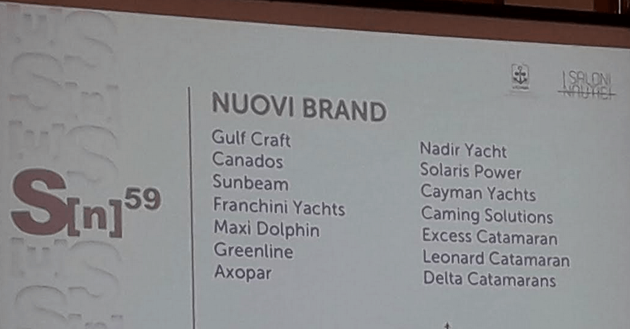 Nuovi brand al Salone Nautico