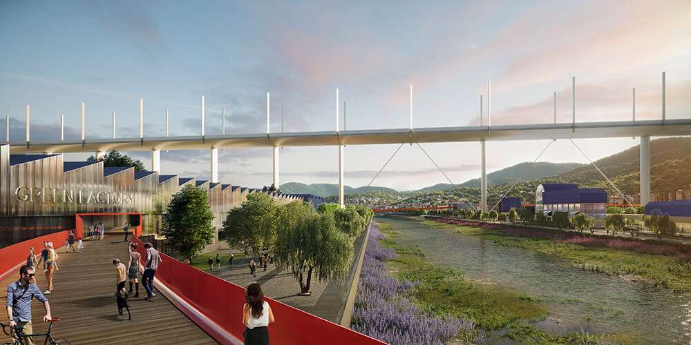 6_Il Parco del Polcevera e il Cerchio Rosso_Il Riverfront e la Green Factory ∏ Renovatio design LQ
