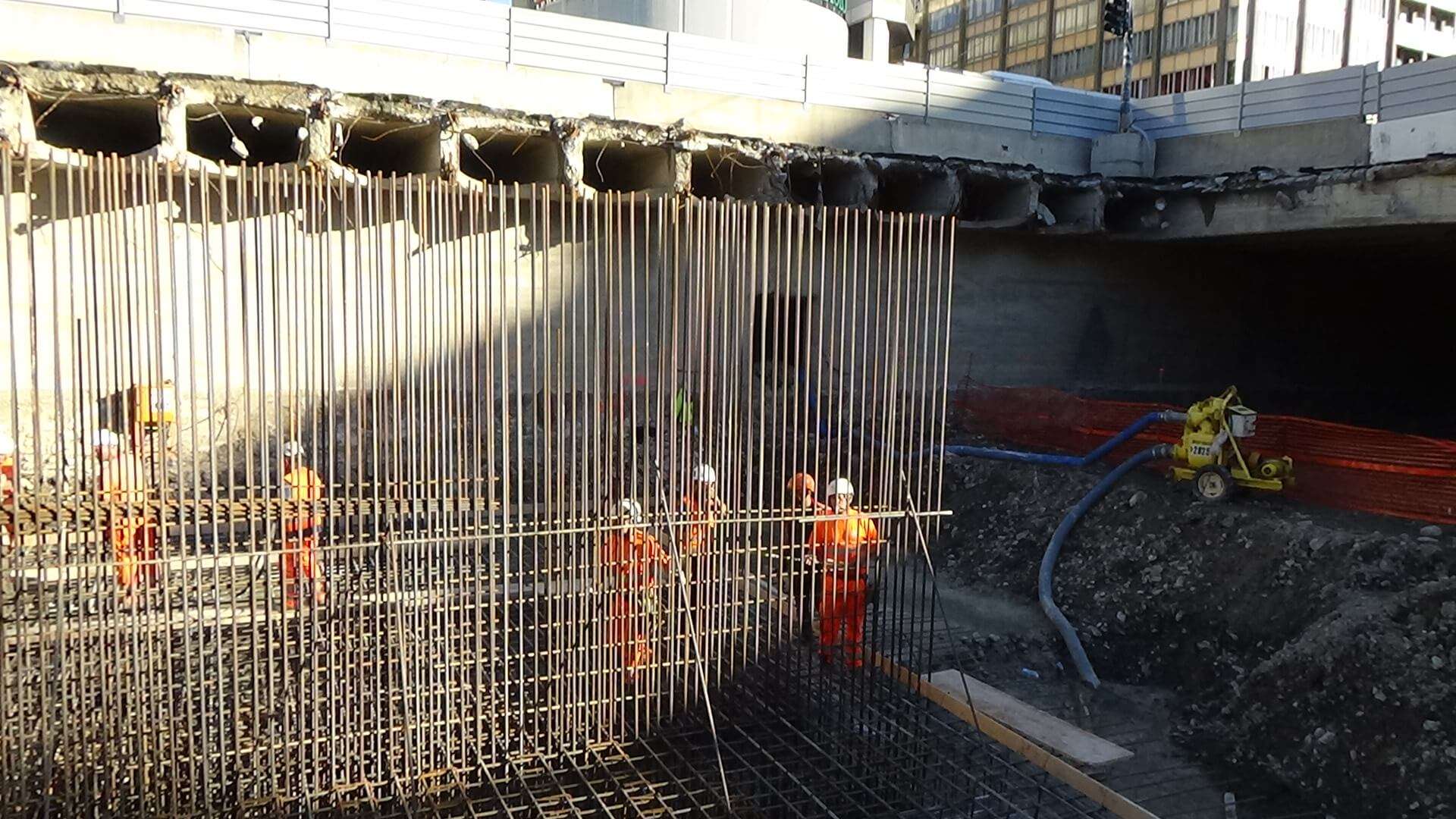 cantiere Bisagno lavori