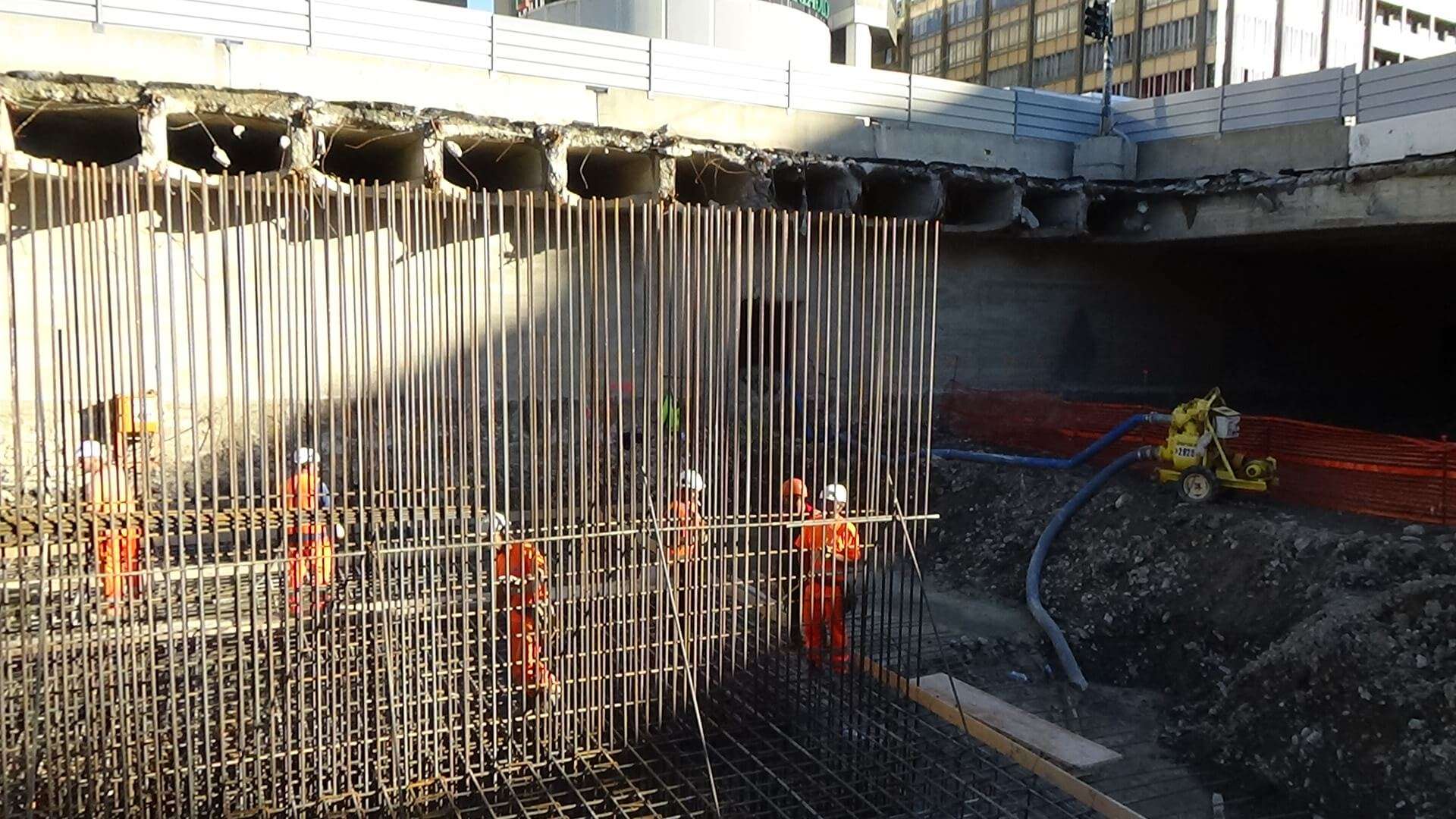 cantiere Bisagno lavori