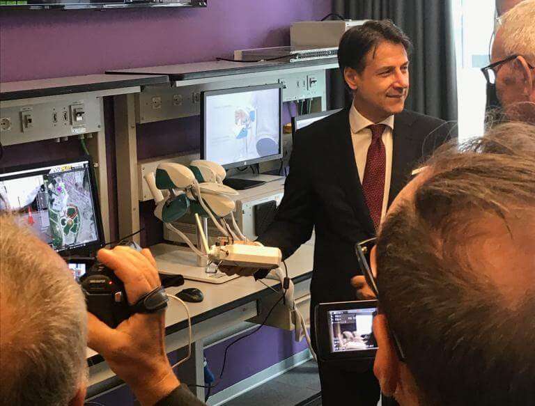 Ericsson_Visita Presidente del Consiglio Conte_prova rover 2