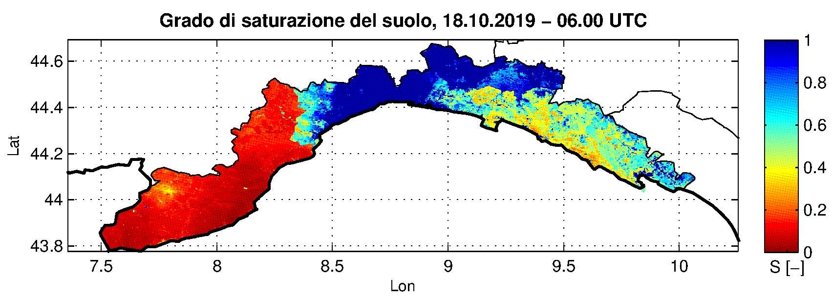 mappa di bagnamento