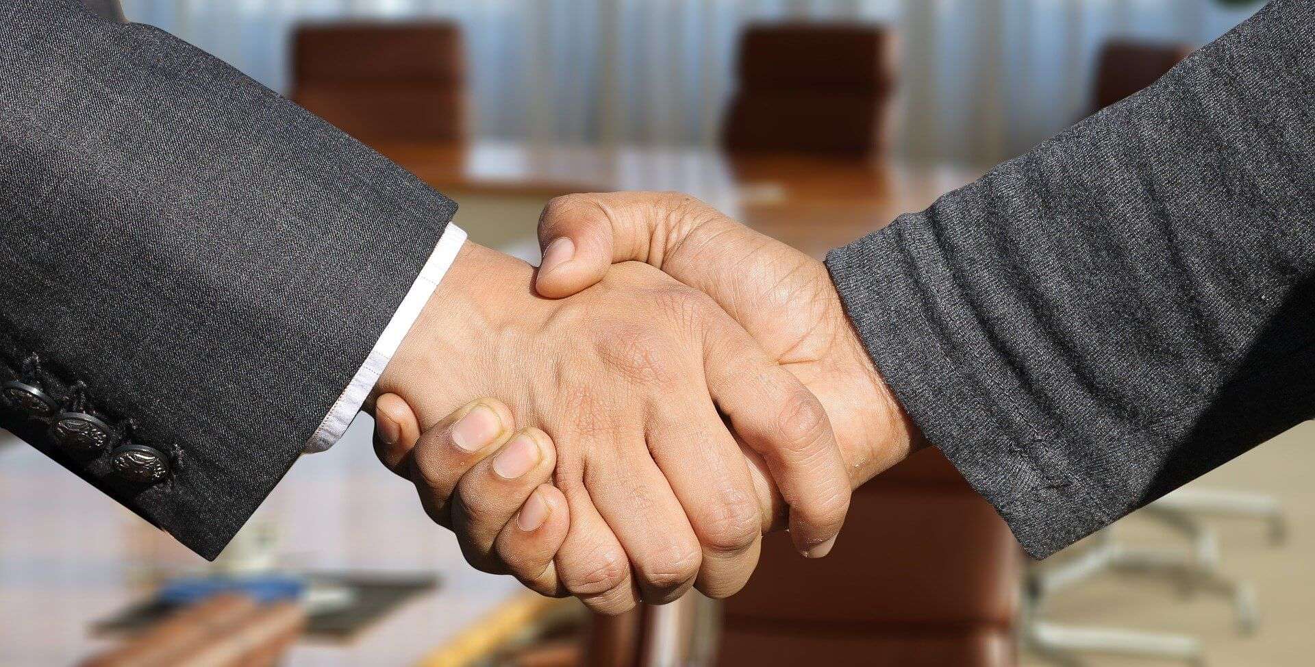 stretta di mano, colloquio, risorse umane