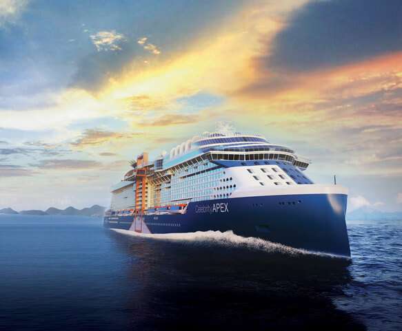 Celebrity Apex, Apex, AX, Edge Class, Aerial, Ship Exterior