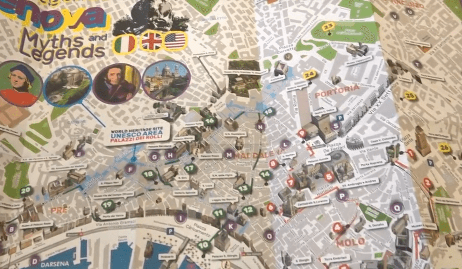 mappa miti leggende genova