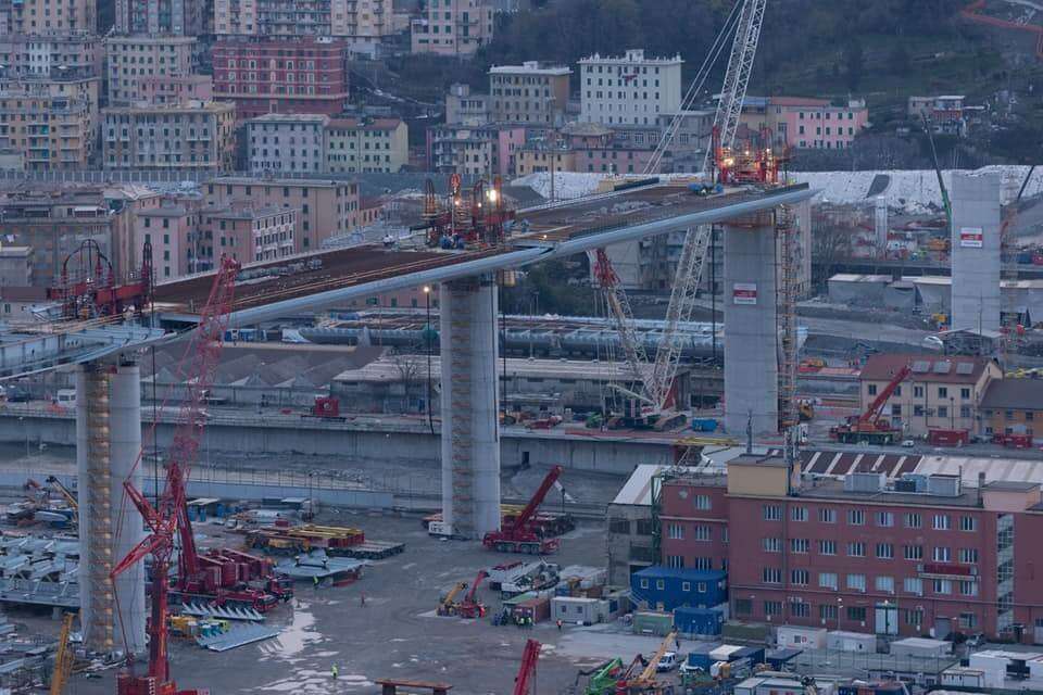 impalcato nuovo ponte sul polcevera