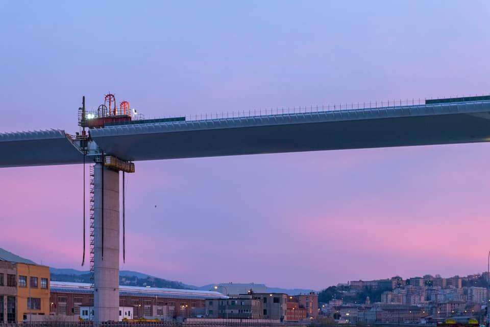 impalcato nuovo ponte sul polcevera