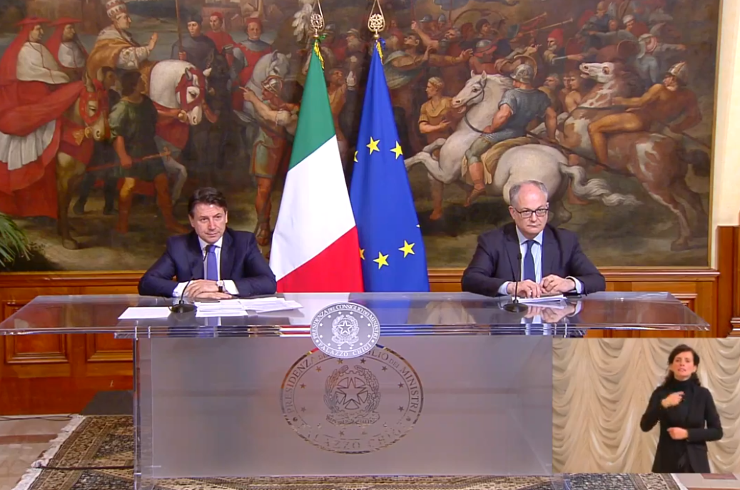 Giuseppe Conte Roberto Gualtieri