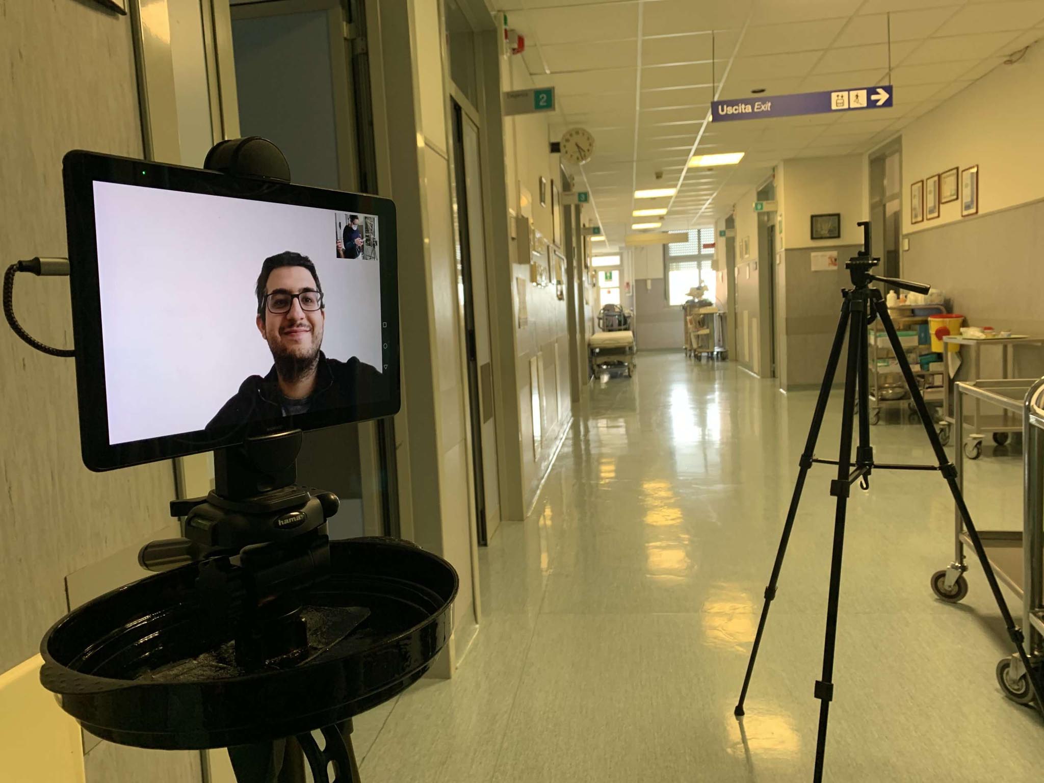 robot iit covid-19 telemedicina videochiamata