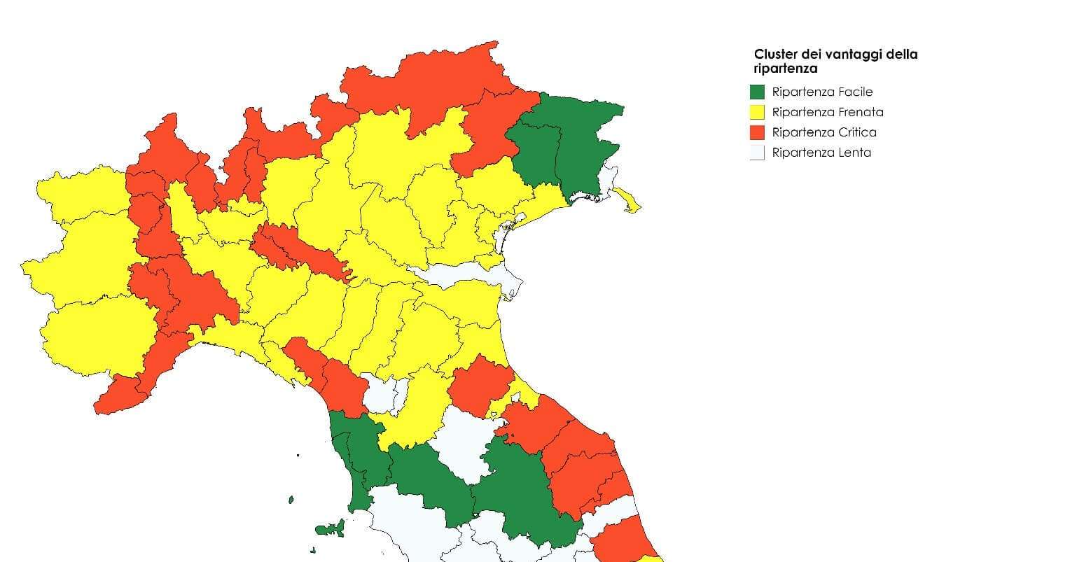 EY_MAPPA GEOGRAFICA DELLA RIPARTENZA POST-COVID 19 DELLE CITTA’ ITALIANE