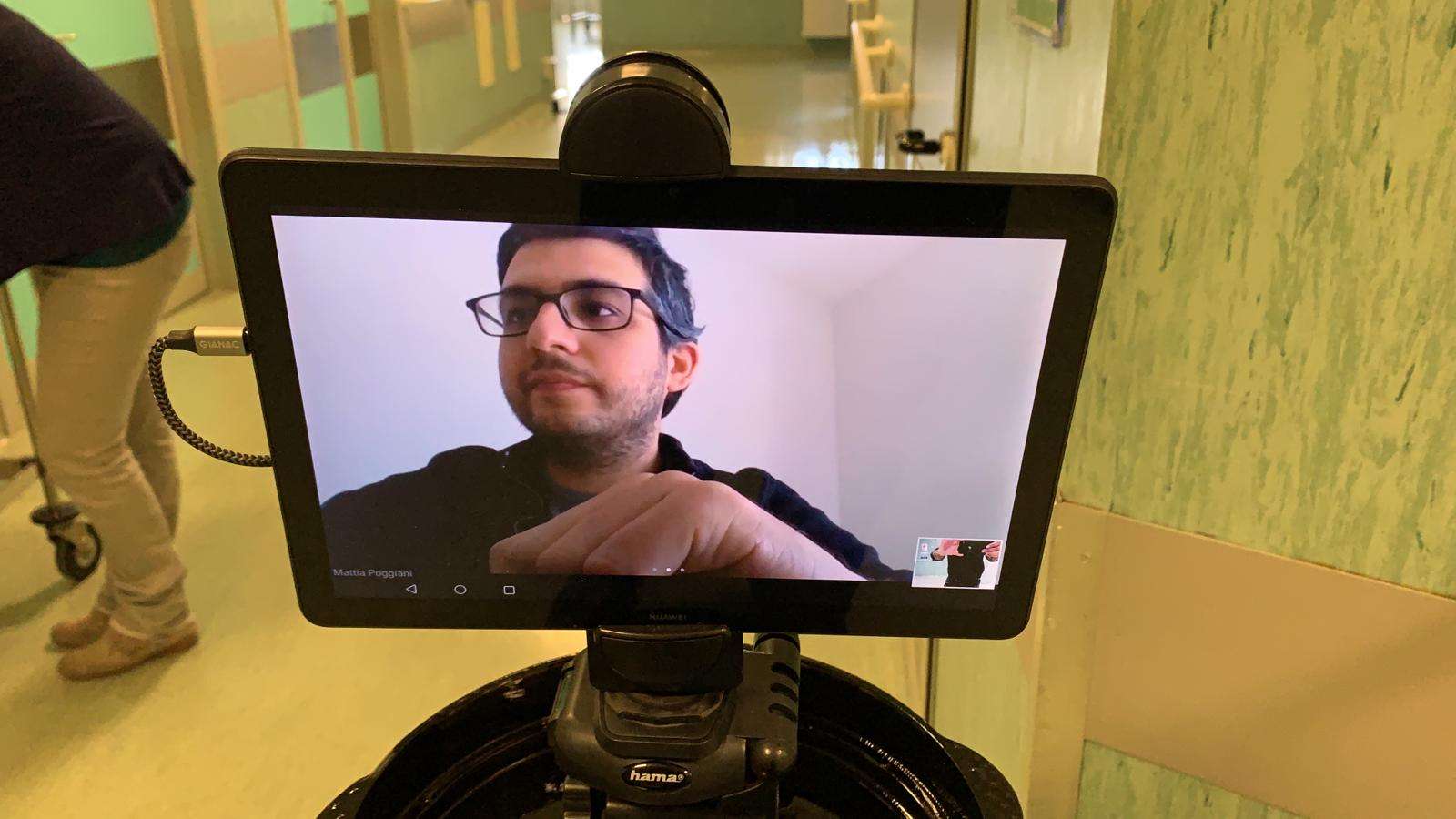 robot iit covid-19 telemedicina videochiamata